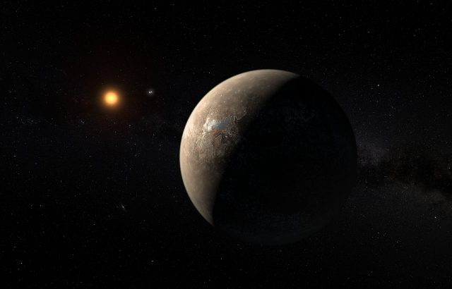 Fantáziarajz a Proxima Centauriról és a Proxima b-ről. (Forrás: ESO/M. Kornmesser)