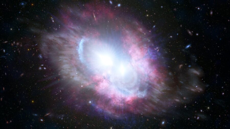 Un agujero negro supermasivo del período del sur cósmico
