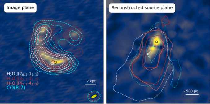 Egy messzi-messzi galaxis víztérképét rajzolták meg olasz csillagászok