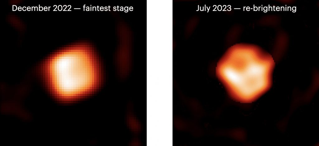 Egy újabb nagyon nagy csillag hirtelen halványodását figyelték meg a kutatók